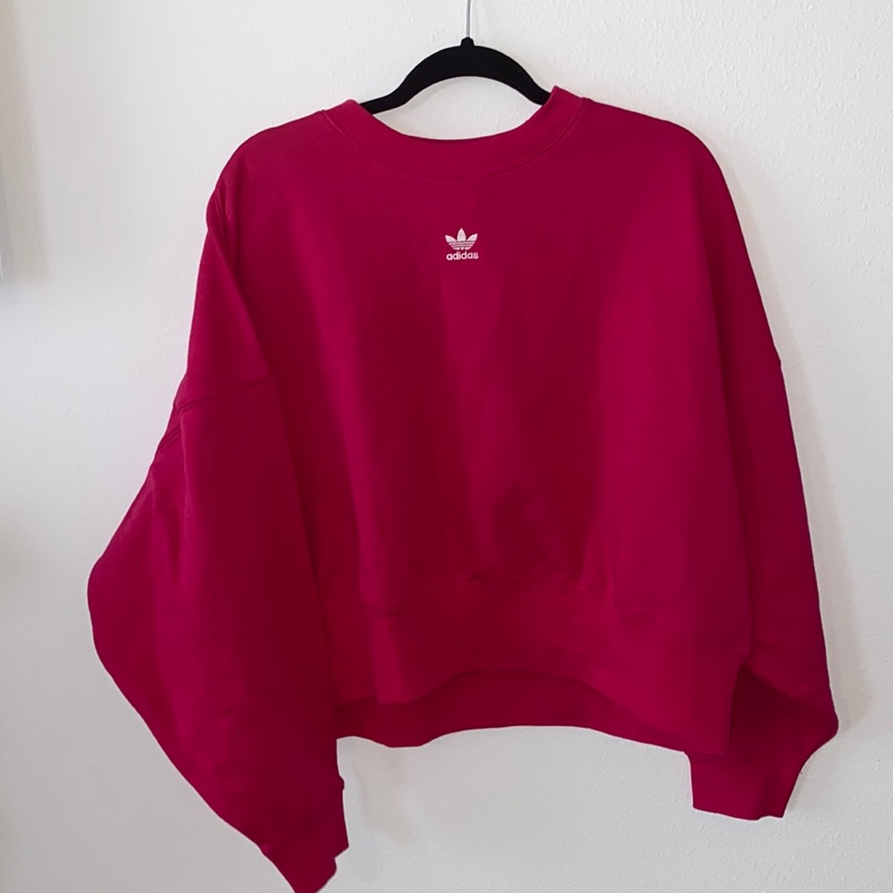 Pink adidas oversized sweater